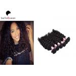 Remy 100G Indian Double Drawn Hair Extensions Curly Natural Black for sale