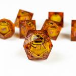 Stay up late Eyead plus yellow resin desktop game dice set dnd dice for sale