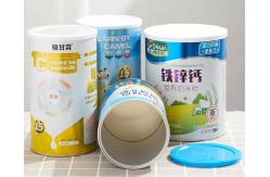 China Milk Powder Food Tin Can Paper Packaging With Lid Recycle supplier