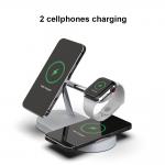 2025 New T268 Wholesale Price 15w Wireless Fast Charger ABS+Zinc Alloy Magnetic Apple And Samsung Phones Charger for sale