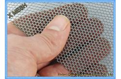 China Hexagonal Perforated Metal Mesh , Lightweight Aluminum Perforated Metal Sheet supplier