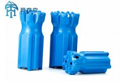 China Blue 89mm Retract T51 Button Bit , Drop Center Rock Dth Drilling Tools supplier
