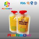Custom Design Food Grade Stand Up Pouch With Spout for Baby Food