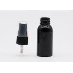 20mm Black Refillable Plastic Spray Bottles Empty PET Bottle With Black Mist Pump