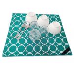 220gsm Fabric Dish  Drying Mat For Kitchen Counter Rack Pad Green Printing for sale