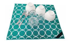 China Microfiber Printing Cloth Decorative Dish Drying Mat supplier