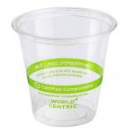 Water Compostable Biodegradable PLA Cups Transparent Plastic Custom for sale