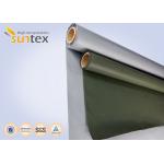 Grey Color Fiberglass Silicone Coated Glass Fabric Insulation Jacket External Material for sale