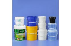 China 20L Transparent Plastic Paint Bucket Strong and Sturdy for Fertilizer Packaging supplier
