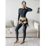 Slim Beach Muslim Swimsuit Ladies Modest Swimwear Muslim Belly Covering Conservative for sale