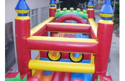 China Funny Sport Games Adult Inflatable Obstacle Course Challenge Bounce House supplier