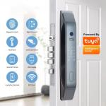 Glomarket Tuya Smart 3D Face Fully Automatic Door Lock App Remote Unlock Fingerprint Smart Intelligent Door Lock For Smart Home for sale