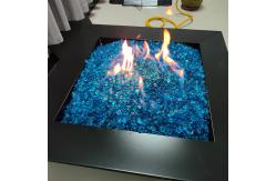China ISO9001 Garden Firepit Table Set 0.8m Rectangular Outdoor Propane Fire Pit supplier
