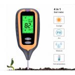 New 4 IN 1 Digital Soil Moisture Meter PH Meter Temperature Sunlight Tester for Garden Farm Lawn Plant with LCD Display for sale