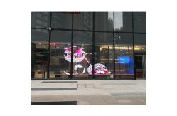 China Hanging LED screens transparent LED display 1000*500MM adjustable brightness supplier