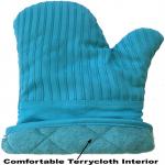 Heat Resistant Silicone Oven Mitts And Pot Holders CU Approved for sale