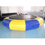 Tarpaulin 3m Inflatable Floating Water Trampoline Aqua Jump for sale