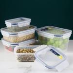 Transparent Seal Plastic Crisper Rectangle 350Ml 580Ml 1000Ml 2000Ml