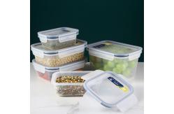 China Transparent Seal Plastic Crisper Rectangle 350Ml 580Ml 1000Ml 2000Ml supplier