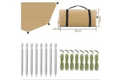China Folding Outdoor Vinyl Canopy Camping Hexagonal Canopy Beach Rainproof Awning supplier