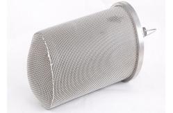 China 150mm Diameter 400 Microns Mesh Cylinder Strainer Micro Porous supplier
