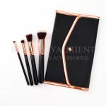 Customized Logo 4 Piece Makeup Brush Set Private Label Face Brush With Beautiful Bag for sale