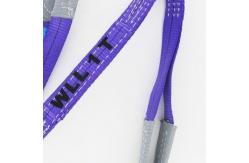China 50mm Eye And Eye Flat Web Lifting Slings Endless Polyester Sling 1000KG supplier