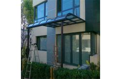China Self Cleaning Polycarbonate Awning with UV Protection and Aluminum Alloy Frame supplier