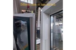 China Heat Insulated UPVC Single Hung Window Ventilator White Black supplier