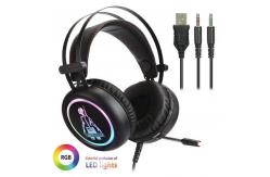 China Gaming 110DB Gaming Headphones PS4 RGB Playstation Headset With Mic supplier