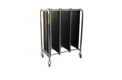China Pressure Plugs Fixed ESD Storage Racks / PCB Trolley Capacity Slot 100 Pcs supplier
