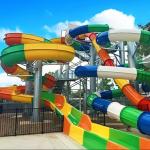 China Outdoor Small Swimming Pool Fiberglass Water Slide for Water Park manufacturer