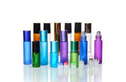 China Essential Oil amber Glass Roller Bottles Bulk With Gold Cap 10ml supplier