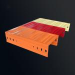 Wall Mounted Molded Ventilated Trough Cable Tray / Rectangular Galv Cable Tray for sale
