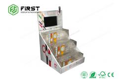 China Customized Printing Cardboard Counter Display Boxes , Light Weight Cardboard Table Display Stands supplier