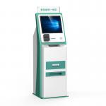 Touch Screen Hotel Check In Kiosk With Passport / ID Scanner Hotel Key Card Dispenser for sale