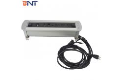 China Desk Pop Up Power Data Connector With  3* Universalniversal Plug Configuration supplier