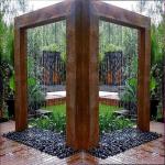 Garden Decoration Electric Rusted Steel Water Feature Process Welding for sale