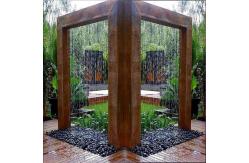 China Garden Decoration Electric Rusted Steel Water Feature Process Welding supplier