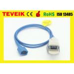 Reusable Dolphin 2150 2100 adult finger clip SpO2 Sensor with 9pin connector, 1m for sale