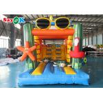 Commercial Inflatable Slide Ocean Theme Inflatable Dry Slide Children Kids Rock Climbing Slide