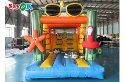 China Commercial Inflatable Slide Ocean Theme Inflatable Dry Slide Children Kids Rock Climbing Slide supplier