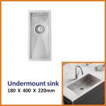 Undermount Stainless Steel Kitchen Sink Cabinet 18 Gauge single Bowl 18x40 for sale