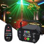 Party Lights Dj Disco Lights Strobe Stage Light Sound Activated Multiple Patterns Projector with Remote Control for Part for sale