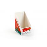 Cutomized Paper Cardboard Product Display Stand , Snack Food Boxes 0.35mm Thickness for sale