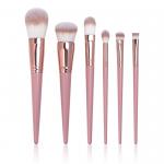 6PCS PBT Hair Personalized Makeup Brush Set With Storage Bags for sale