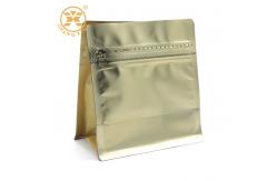 China Resealable Lock Coffee Packaging Bags With Degassing Valve And Zipper supplier