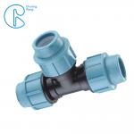 Irrigation 20 - 110 MM High Density PP Fitting Tee For Quick Connection for sale
