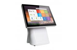 China 80mm Printer 15in VFD Fanless Touchscreen Pos PCAP Touch Retail Pos System supplier