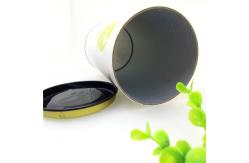 China Custom Logo Metal Lid Paper Composite Cans 99mm Inner Diameter 120mm Height supplier